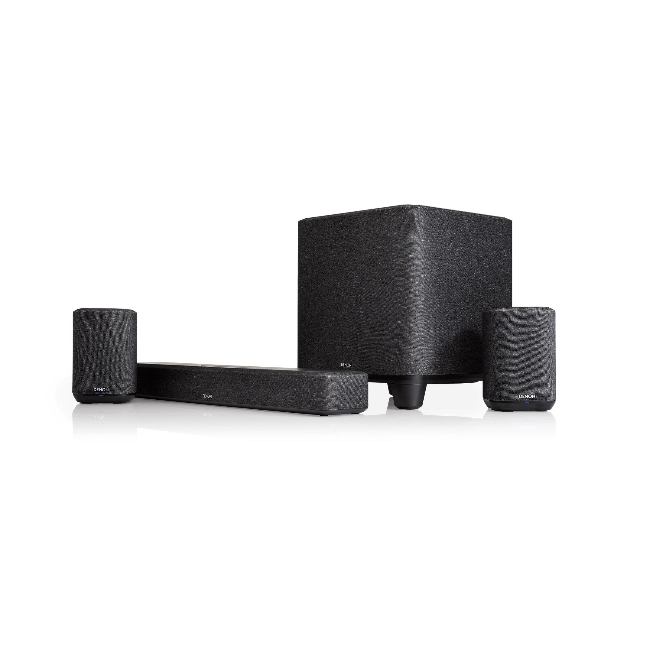 Denon Home Wireless 5.1 Home Theater System with Subwoofer - Black - Denon  Denon-Home-Wireless-5.1-HTS