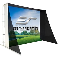 Elite Screens ImpactWhite Sport Simulation , 8x10 Portable Fast Folding Impact Projector Screen for Golf/Multi-Sport Simulation Screen. 