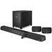 Polk MagniFi MAX AX SR Powered 5.1.2-channel sound bar and wireless subwoofer system with Wi-Fi Bluetooth Apple AirPlay 2 DTS:X and Dolby Atmos - Polk-MagniFi-MAX-AX-SR