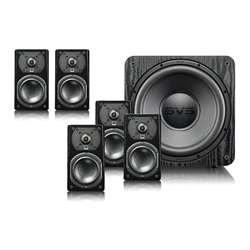 SVS Prime Satellite Pro 5.1 System 5.1-channel home theater speaker system with powered subwoofer (Black Ash) 