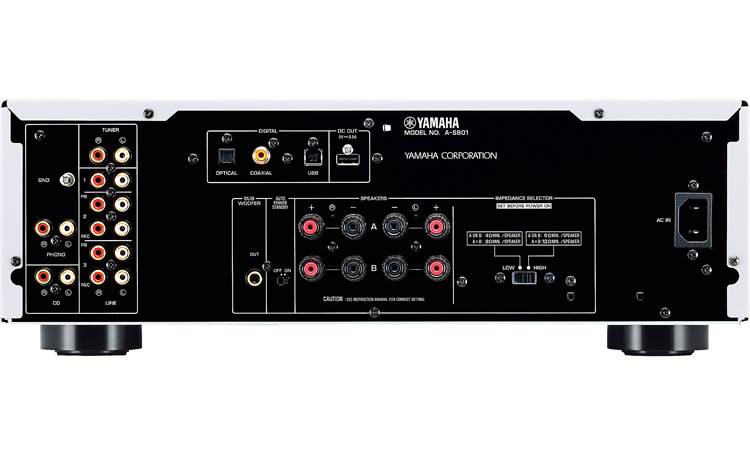 Yamaha A-S801 Stereo integrated amplifier with built-in DAC (Black) - A-S801BL 