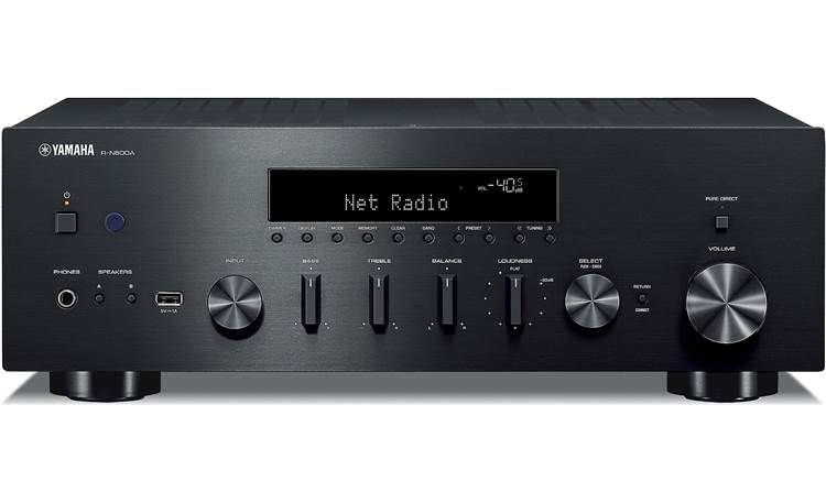 Yamaha R-N600A Stereo receiver with Wi-Fi, Bluetooth, and Apple AirPlay 2 (Black) - R-N600ABL 